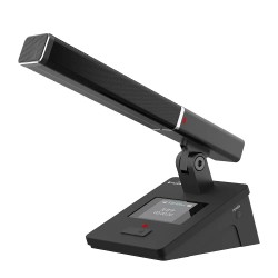 Huain HY-HF5910C2 - Профессиональная беспроводная микрофонная система с двумя диафрагмами UHF WIFI  (блок председателя)