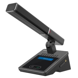 Huain HY-6315C - Настольный цифровой конференц-блок с двумя диафрагмами и сенсорной панелью  (блок председателя)
