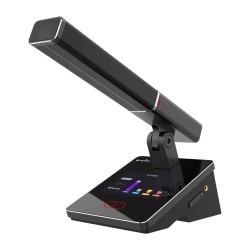 Huain HY-6320DS2/K - Профессиональная цифровая микрофонная система для конференций, голосования и регистрации  (с функцией голосования + двойное резервное питание 48 В) (блок делегата)