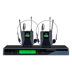 Huain HY-U1602MT - Двухканальная беспроводная гарнитура HUAIN UHF с микрофоном