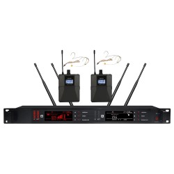 Huain HY-CU1612MT - Двухканальная беспроводная система с гарнитурами, с истинным разнесением частот UHF